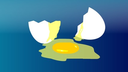 abstract background with crack egg