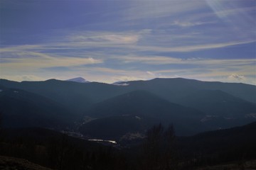 Obraz na płótnie Canvas mountain day landscape
