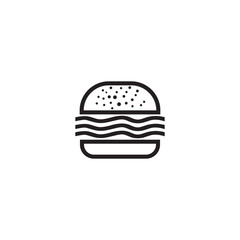 Burger logo icon design vector template