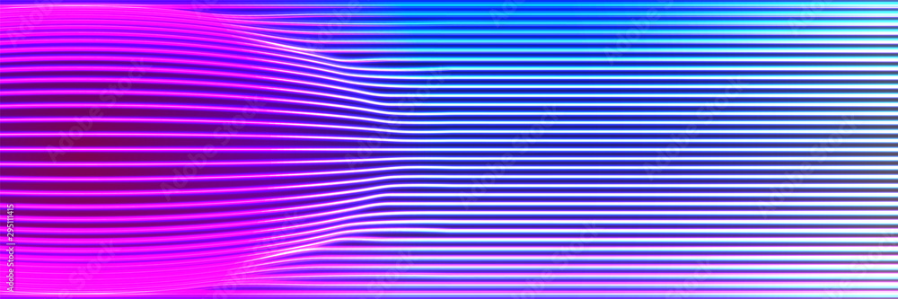 Poster Neon lines background with glowing 80s new retro synthwave style