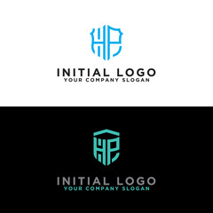 Obraz premium Modern Logo Set of HP logo designs, which inspire all companies. -Vectors