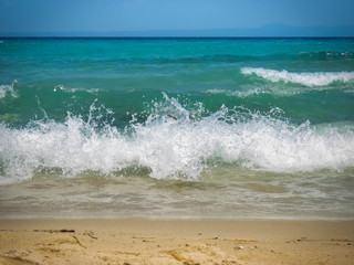 Fototapeta premium waves on the beach