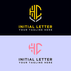 Modern Logo Set of HC logo designs, which inspire all companies. -Vectors