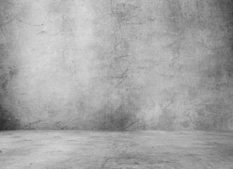 Dark room with light background.