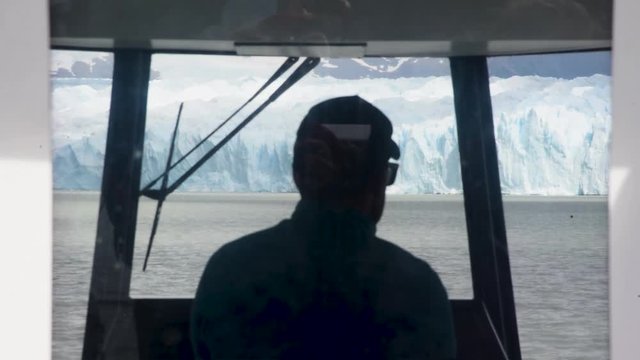 Boat to Glaciar Perito Moreno in the Patagonia region of Argentina 