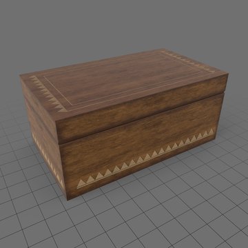 Closed wooden box