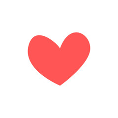 heart icon vector design concept. love symbol art background minimalistic valentine's day.