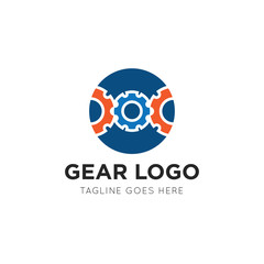 gear logo and icon vector illustration design template