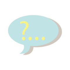 Bubble Speech With Question Icon Vector