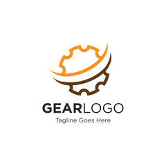 gear logo and icon vector illustration design template