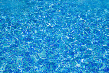 Blue Water in swimming pool