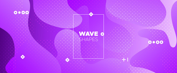 Abstract Wave Shapes. Light Minimal Brochure. 