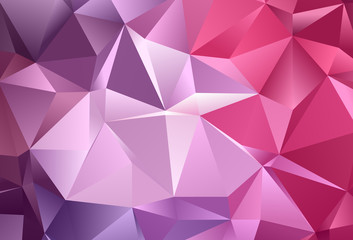 Light Purple, Pink vector background with polygonal style.