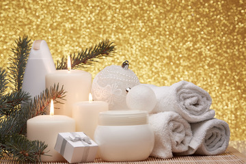 Spa composition and Christmas decorations