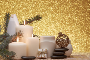 Spa composition and Christmas decorations