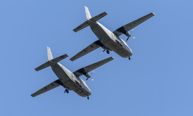 Fototapeta na wymiar casa c212 duo military aircraft