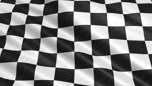 Video  -Checkered flag in the wind