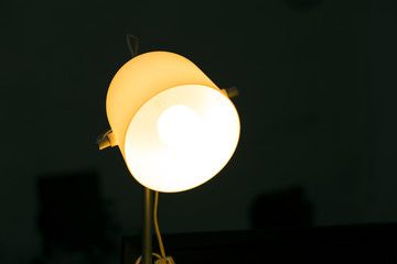 Desk lamp in a modern office.