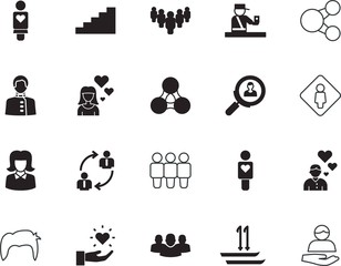 people vector icon set such as: glass, client, sharing, skier, hiring, adventure, religion, gate, facial, sport, avatar, action, boy, police, afro, care, construction, information, hipster, customs