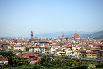 Wundervoller Blick auf die Stadt Florenz, die Hauptstadt der Toskana