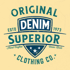 Original Denim Clothing Co. - Tee Design For Printing