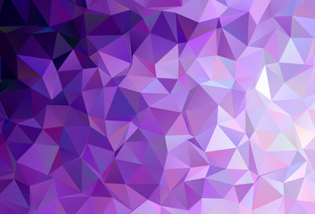 Light Purple, Pink vector polygon abstract backdrop.