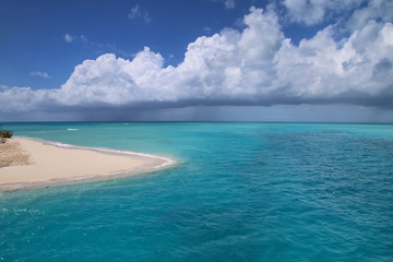 Channel between Ouvea and Mouli Islands flowing into Ouvea Lagoon, Loyalty Islands, New Caledonia