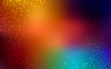 Fototapeta premium Dark Multicolor vector background with galaxy stars. Space stars on blurred abstract background with gradient. Pattern for astrology websites.
