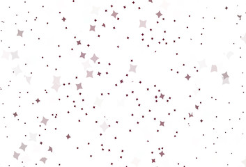 Light Pink, Red vector background with small and big stars.
