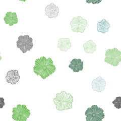 Dark Multicolor vector seamless elegant pattern with flowers. Brand new colored illustration with flowers. Pattern for design of fabric, wallpapers.