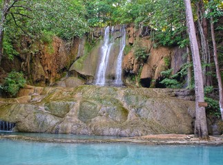 Sai Yok Noi Waterfall at Kanchanaburi Thailand