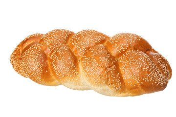 Braided challah with seeds