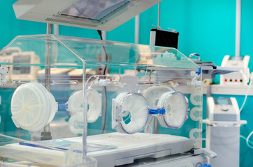 Baby Incubator with phototherapy in the hospital