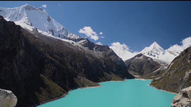 Laguna Paron in Huscaran National Park in Peru