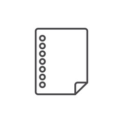 Isolated document archive vector design