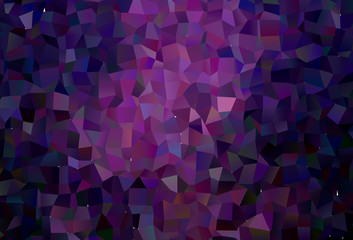 Dark Purple vector shining triangular layout.