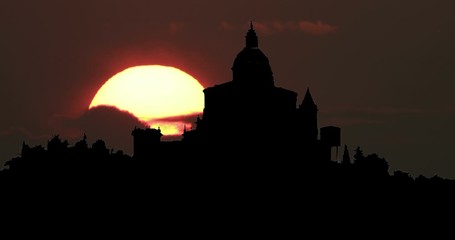 Moonrise Sunrise Sunset Silhouette Time Lapse