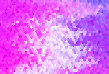 Light Purple, Pink vector texture with colorful hexagons.