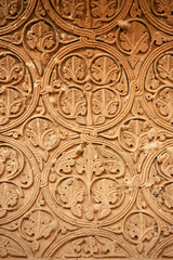 The Haji Piyada mosque (Noh Gumbad) just outside Balkh is the oldest known Islamic building in Afghanistan. Detail of the interior stucco decoration. Balkh in Balkh Province, northern Afghanistan. 