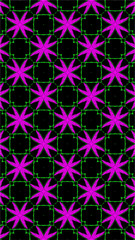 Ornate geometric pattern and abstract colored background