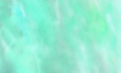 fine brush painted background with aqua marine, pale turquoise and light cyan color and space for text or image