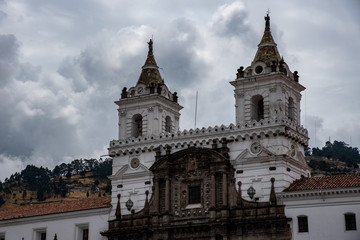 Fototapeta na wymiar Church and Convent of St. Francis in Quito