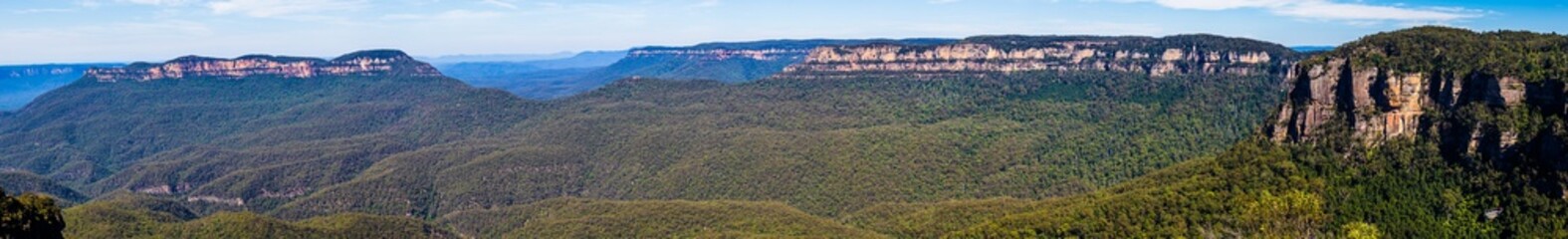 Fototapeta na wymiar Blue Mountains Australien Sydney Panorama