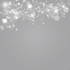 Glow light effect. Vector illustration. Christmas flash Concept.