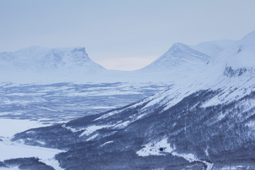 ABISKO, SWEDEN Mountain view.