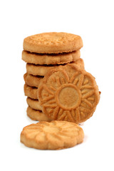 Biscuit. Isolated on white background.