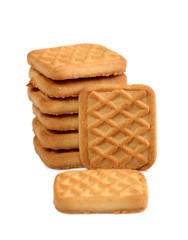 Biscuit. Isolated on white background.