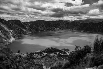 The Quilotoa Volcano in Ecuador