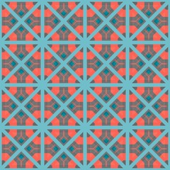 Abstract simple seamless pattern for design with multicolored figures. Texture for textile, clown, carpeting, warp, book cover, clothes.