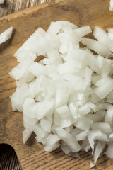Raw Organic Diced White Onion